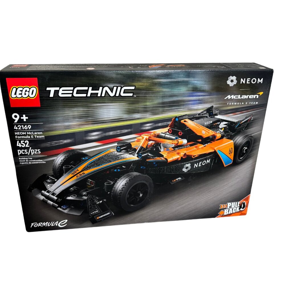 LEGO Technic 42169 NEOM McLaren Formula E‎ Team Car Pull-Back Racer (452 pcs)